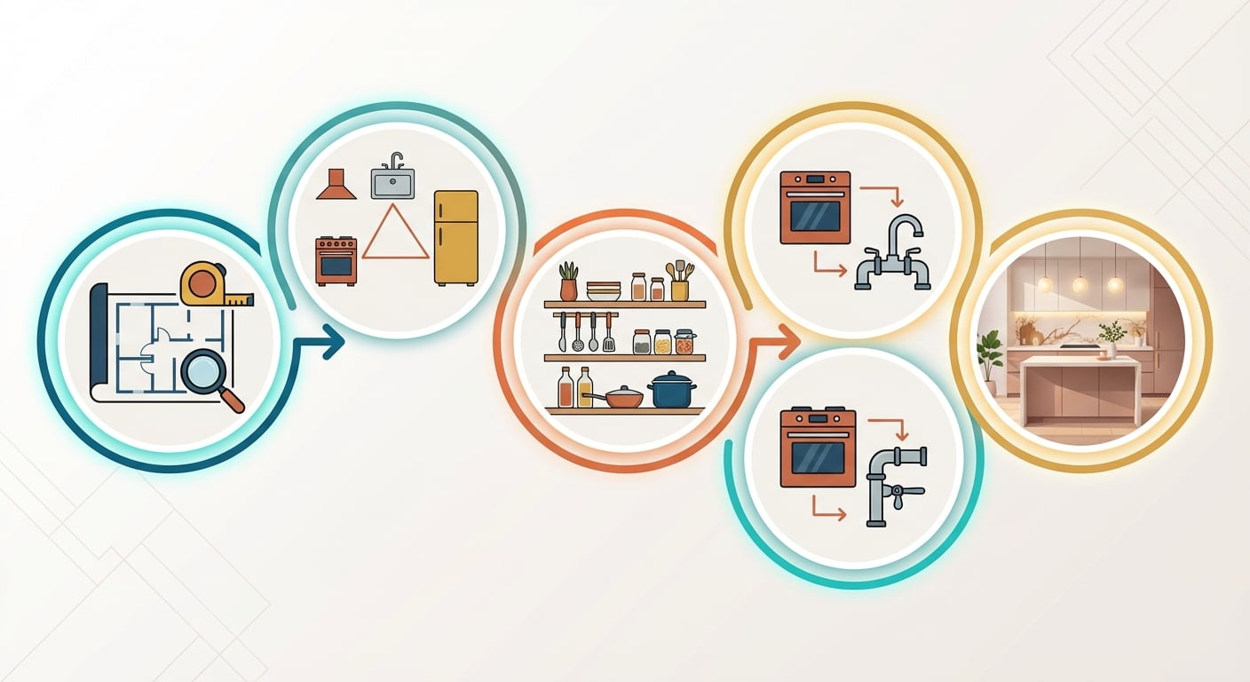 廚房規劃五步驟:打造理想廚房的實用指南與完整解析